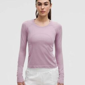 Lululemon Swiftly Tech Long-Sleeve Shirt 2.0 *Waist Length Pink Tide / Pink Tide